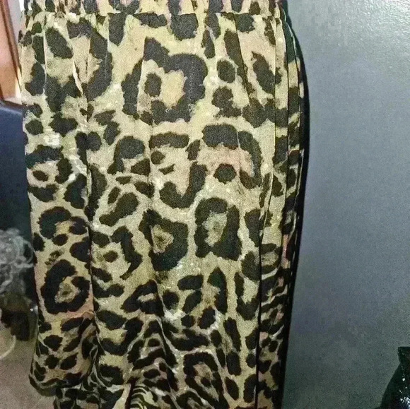Womans Cheetah Print Womans Hi-Lo Skirt Size XL - Picture 5 of 10